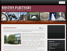 Tablet Screenshot of bostonpartnersfinancialgroup.com